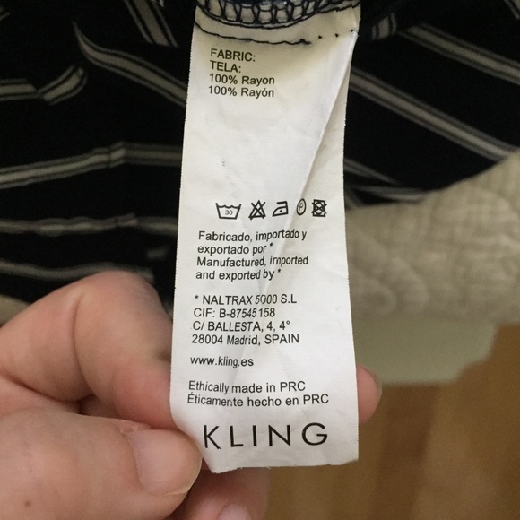 Kling Wrap Romper Short Sleeve Navy/White XS - Picture 4 of 4